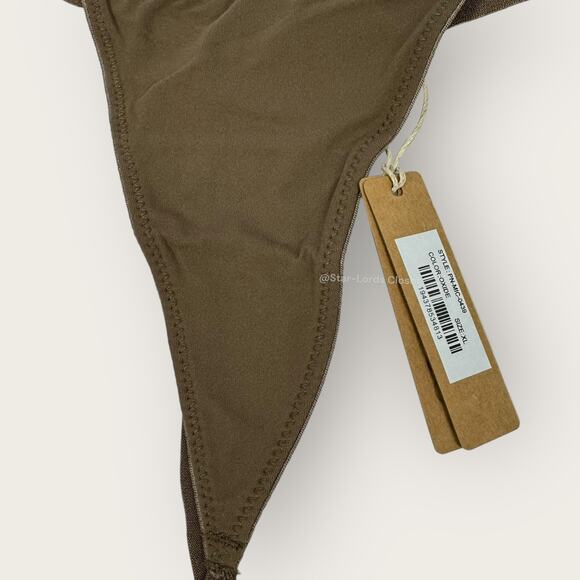 SKIMS Bundle XL Fits Everybody Micro T String Thong Plus Size Underwear Brown - Picture 4 of 8